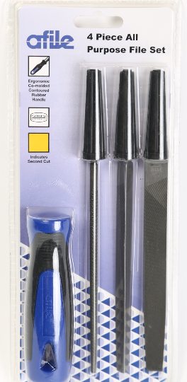 FILE AFILE SET 4PC BLISTER #2 D150F4