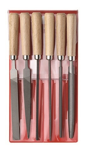 FILE GED RED SET KEY l.177MM 6 PIECE
