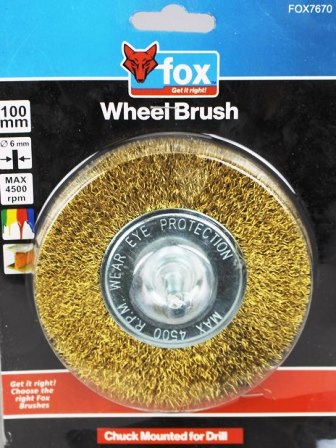 FOX CRIMPED STEEL WIRE WHEEL 100MM