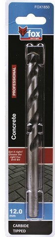 FOX DRILL BIT CONCRETE 12.0MM X 150MM