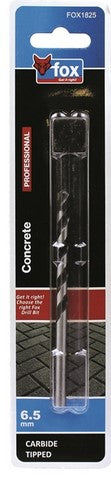 FOX DRILL BIT CONCRETE 6.5MM X 100MM