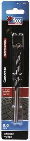 FOX DRILL BIT CONCRETE 8.0MM X 120MM