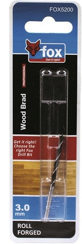 FOX DRILL BIT SPIRAL 3.0MM