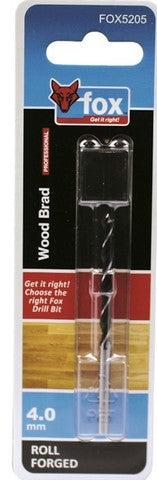 FOX DRILL BIT SPIRAL 4.0MM
