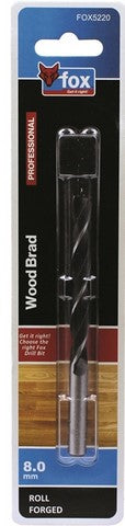 FOX DRILL BIT SPIRAL 8.0MM
