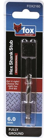 FOX HEX STUB 6.0 X 59MM HSS
