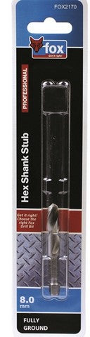 FOX HEX STUB 8.0 X 60MM HSS