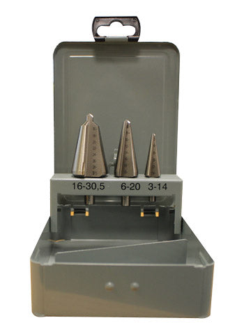 FOX HSS CONICAL BIT SET 3-30.5MM 3 PIECE
