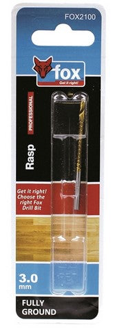 FOX RASP DRILL 3.0 X 60MM HSS