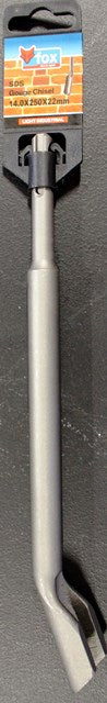 FOX SDS PLUS GOUGE CHISEL 280 X 22MM