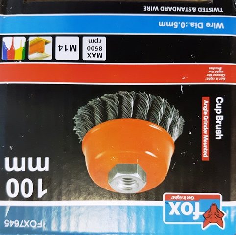 FOX TWIST KNOT WIRE WHEEL 100MM-M14