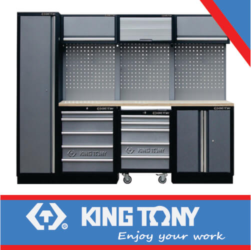 GARAGE STORAGE CABINETS SET BLACK + GREY