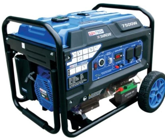 GENTECH GENERATOR 7.5KVA ELECTRIC ATS