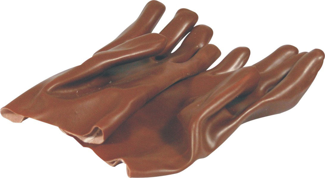 GLOVE PVC 64MM CUFF P/PAIR CARD