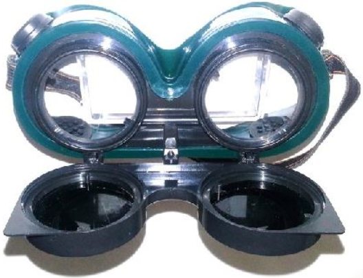 GOGGLE WAN WELDING FLIP FRONT GREEN