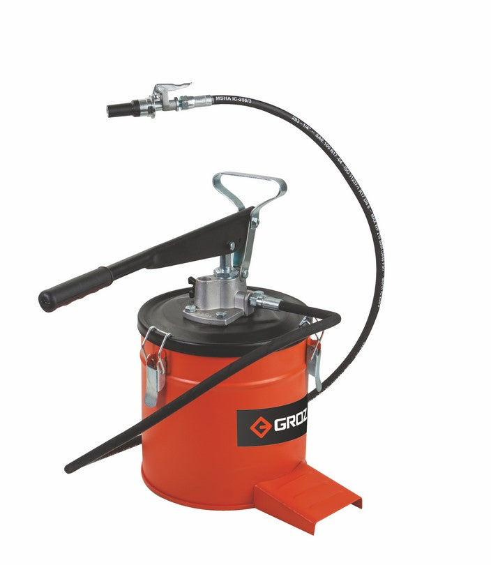 GROZ GREASE HAND OPERATED PUMP WITH 6KG