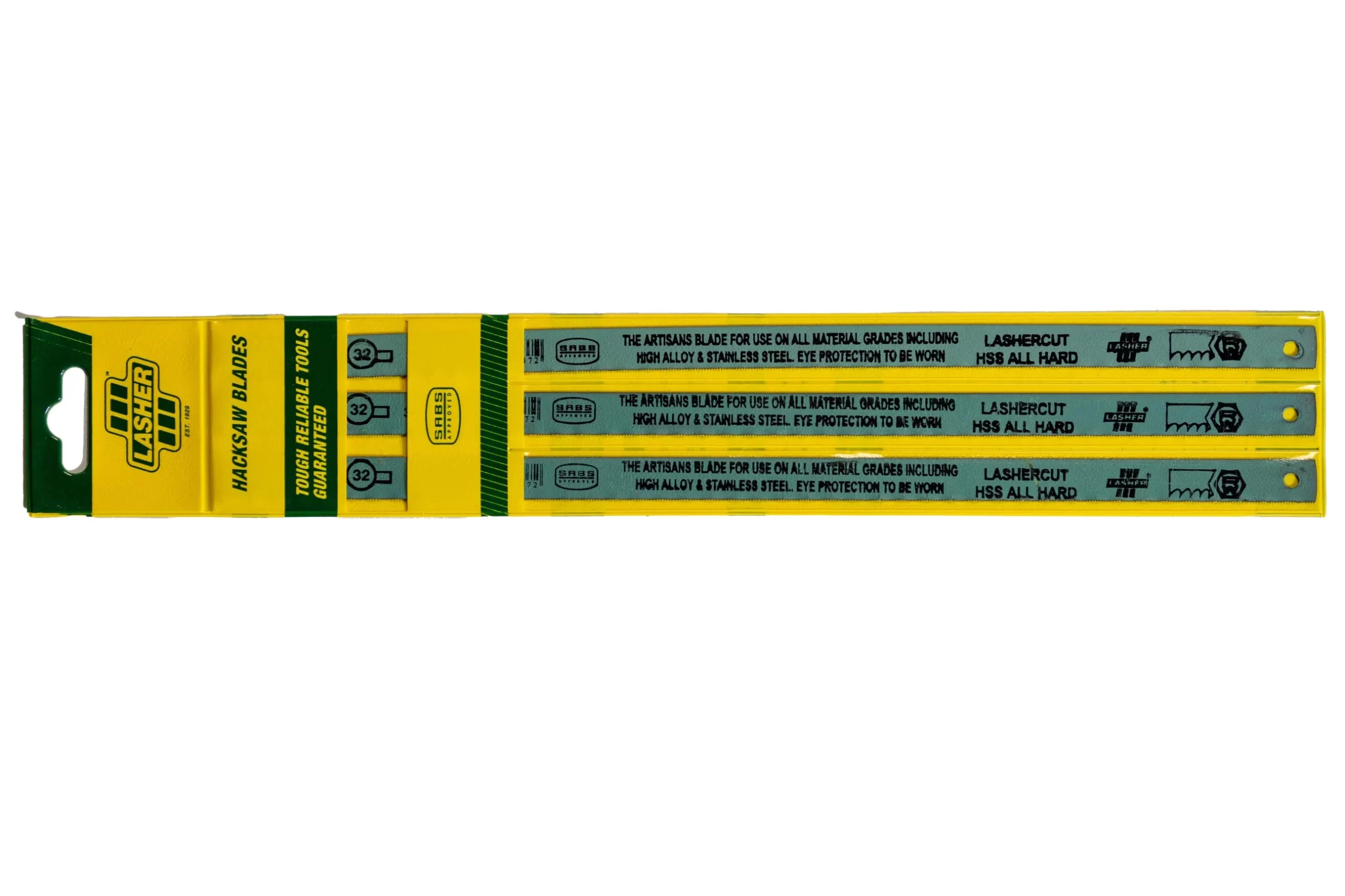 Hacksaw HSS Lashercut 32TPI 3 Pack