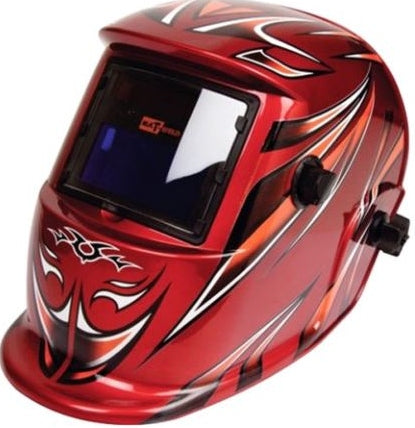 HELMET MAT AUTO-DARK GRIND OPT RED
