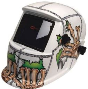 HELMET MAT AUTO-DARK GRIND OPT WHITE