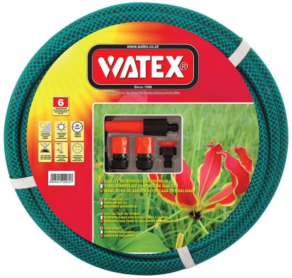 HOSEPIPE WATEX (1/2) 12MMX 20M 6Y W/FIT