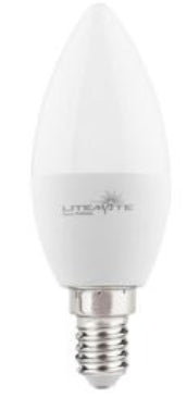 LED LITEMATE CANDLE 4W E14 WARM WHITE