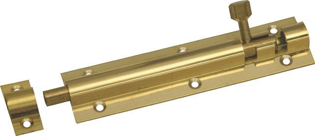 MACKIE BOLT BARREL STR S/BRASS 100MM 1PC