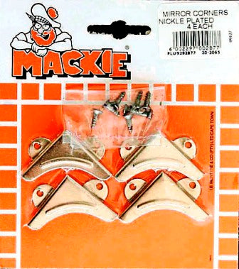 MACKIE BRACKET CORNER MIRROR N/P 6MM 4PC