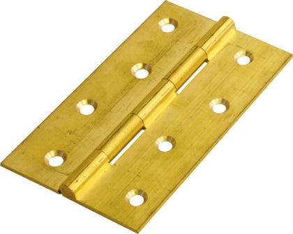 MACKIE HINGE BUTT BR/P L/D 100X60MM 1PR