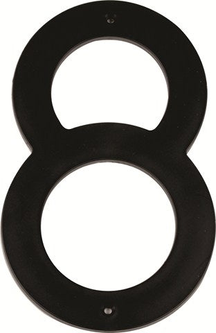 MACKIE NUMBER PLASTIC BLACK 200MM NO.6