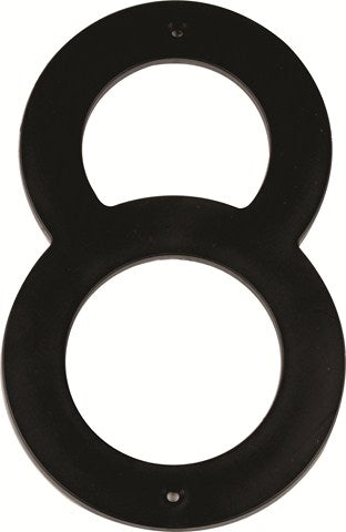 MACKIE NUMBER PLASTIC BLACK 200MM NO.8