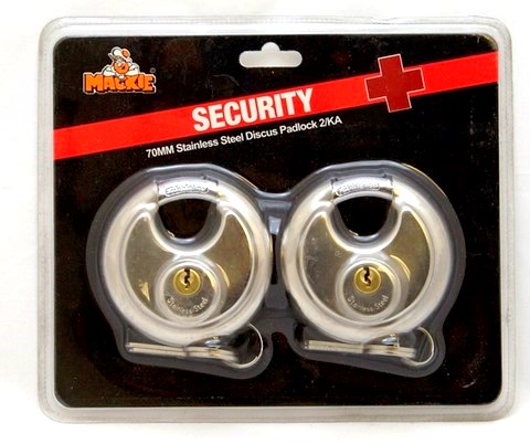 MACKIE PADLOCK DISCUS 2/KA 70MM