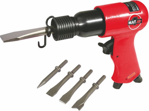 MATAIR, HAMMER, 190MM, W/4PC, CHISEL, ROUND