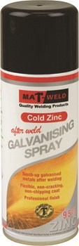 MATWELD COLD ZINC GALV SPRAY 400ML (12)