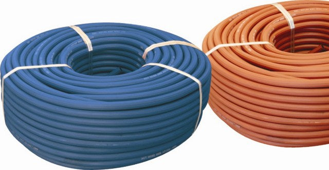 MATWELD HOSE RIBBD OXY BLUE H/D 8MM 100M