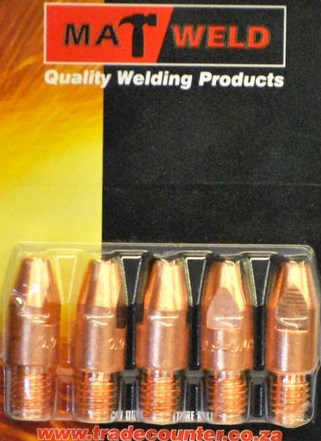 MATWELD P/P CONTACT TIP M8X1.2 P/5