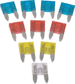 MINI BLADE FUSE ASSORT 10PCE