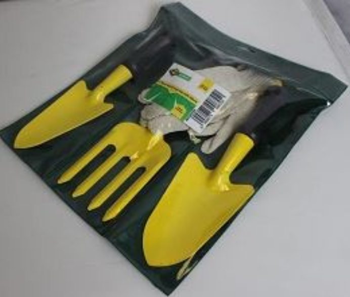 MTS GARDEN 3 PC HAND TOOL SET WITH GLOVE