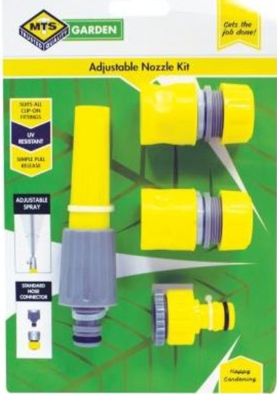 MTS GARDEN NOZZLE ADJUSTABLE 4PC