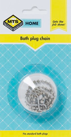 MTS HOME BATH PLUG AND CHAIN WHITE