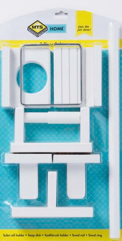 MTS HOME  BATHROOM SET 5PC WHITE