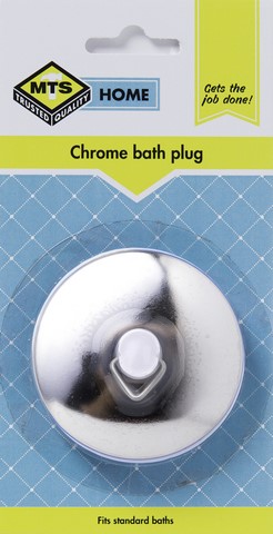 MTS HOME  CHROME SELF SEATING BATH PLUG