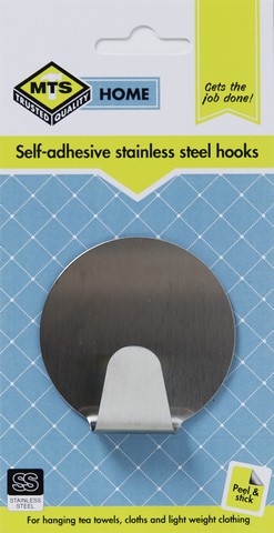 MTS HOME  MEDIUM ROUND SSTEEL HOOK 2PC