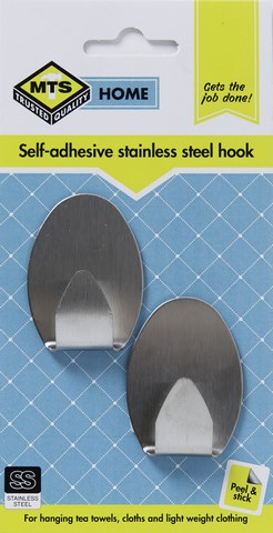 MTS HOME MEDUIM OVAL S/STEEL HOOK 2PC2PC