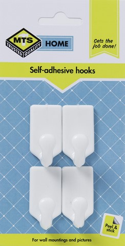 MTS HOME MULTI PURPOSE HOOKS 4PC