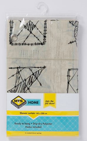 MTS HOME  PVC SHOWER CURTAIN GRAPHICS