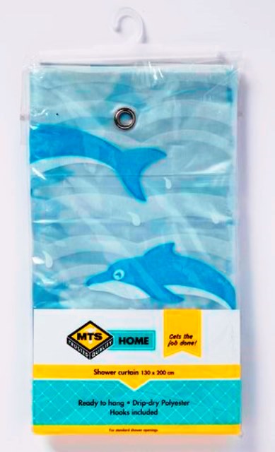 MTS HOME  PVC SHOWER CURTAIN SEASCAPES