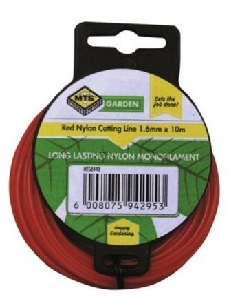 MTS NYLON CUTTING LINE 1 6MM 10M RED