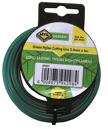MTS NYLON CUTTING LINE 2 4MM 6M GREEN
