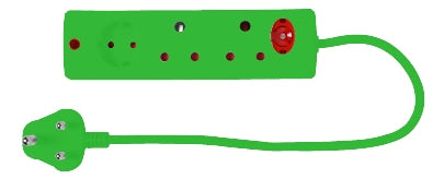 MULTIPLUG 3WAY GREEN E/MATE