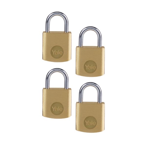 PADLOCK YALE BRASS 20MMP4 Y110B/20/111/4